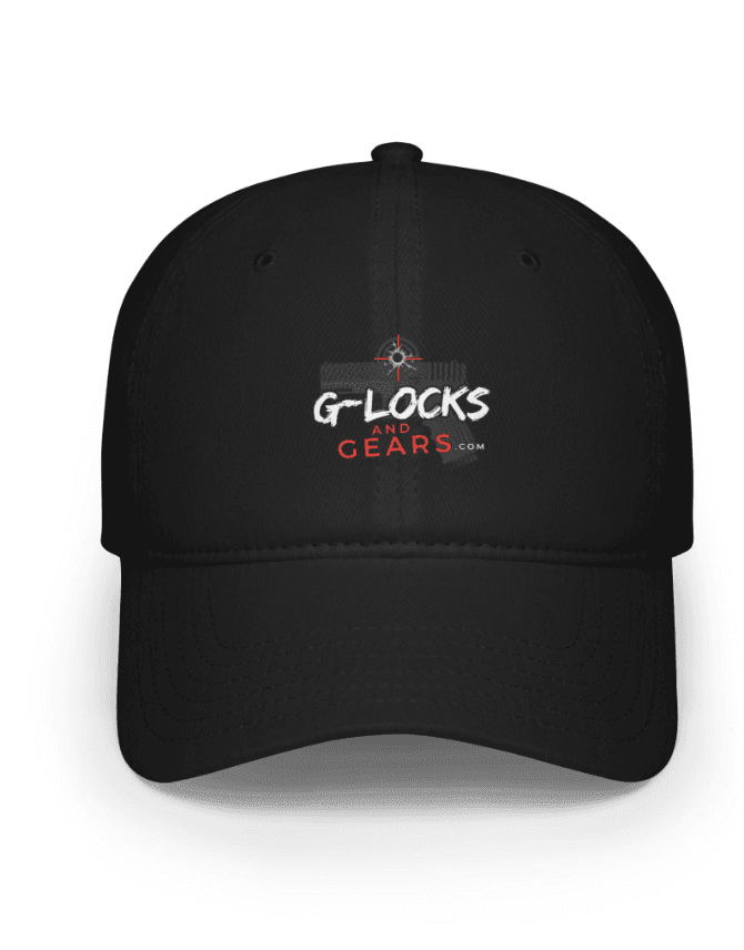Black baseball cap with 'G-Locks and Gears' logo on the front.
